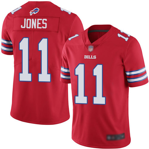 Men Buffalo Bills #11 Zay Jones Limited Red Rush Vapor Untouchable NFL Jersey->buffalo bills->NFL Jersey